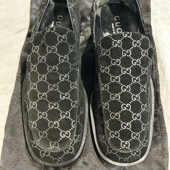 Gucci | Shoes | Gucci Black Loafers Slipon Luxury Shoes  display picture 3